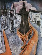 Ernst Ludwig Kirchner Der rote Turm in Halle Sweden oil painting artist